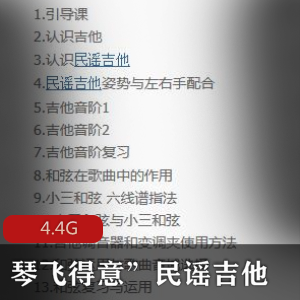 （民谣吉他流行弹唱）基础知识教程