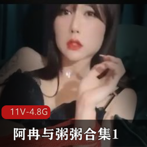 推特TS-阿冉与粥粥合集：作者自拍完整版，14V-4.7G下载，漂亮男主短发互动