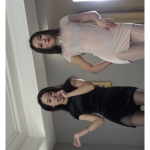 KS舞团GEGE+夏柏：顶级大长腿丝袜姐妹双人舞全系列