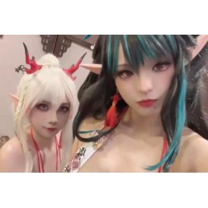 湾湾大人cos漫展：R贴主题，全身涂油抱抱贴贴，43个视频5.3G，颜值爆表N子花絮