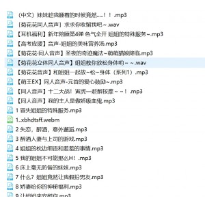 那地方花CV私房音频34部1.4G御姐喘息合集